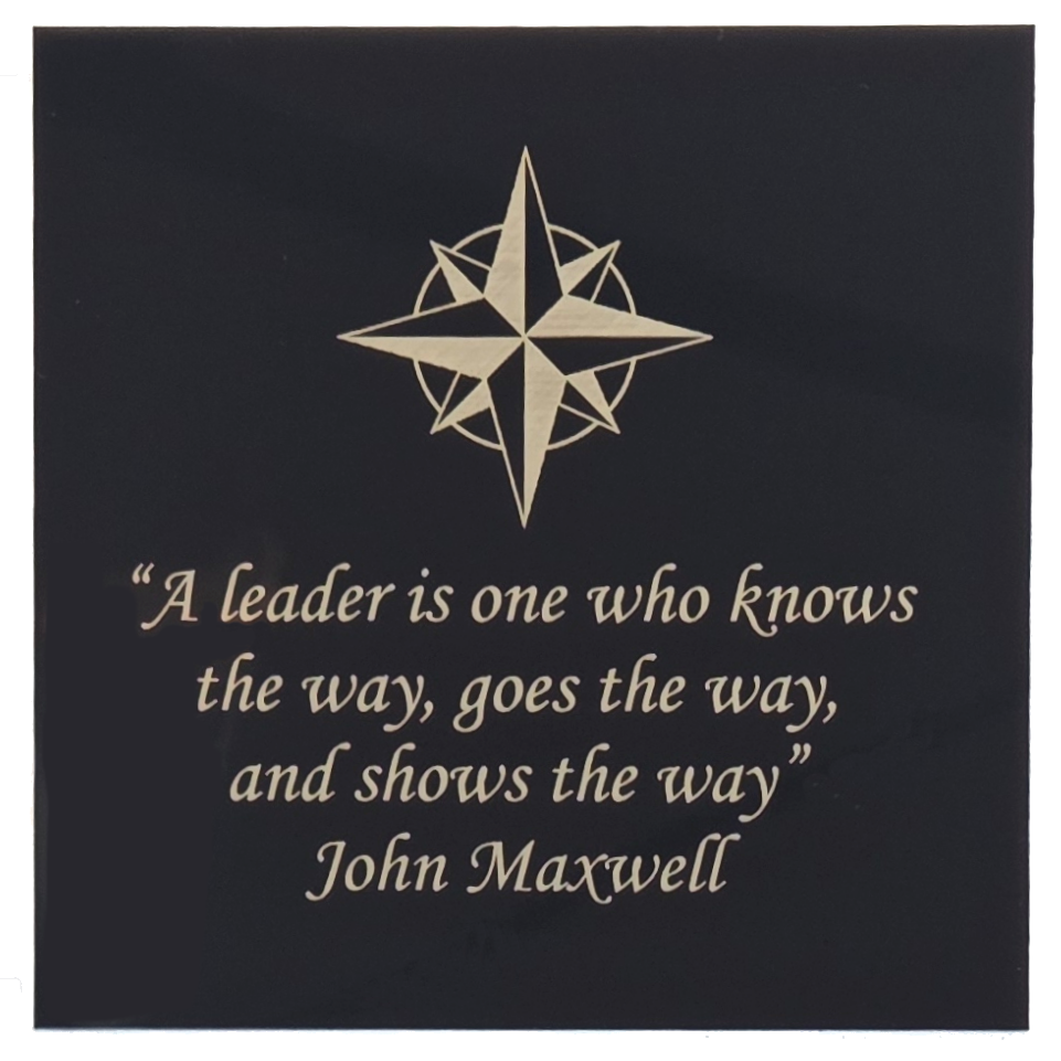 Leadership plaque