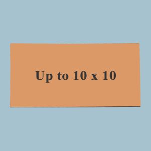 Up to 10x10 Custom Engraved UV Stable Plastic Plaque (Brushed Copper Penny)