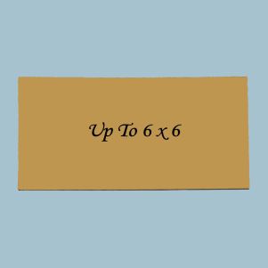 Up to 6x6 Custom Engraved UV Stable Plastic Plaque (Brushed Antique Gold)