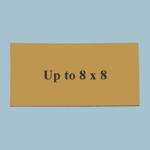 Up to 8x8 Custom Engraved UV Stable Plastic Plaque (Brushed Antique Gold)