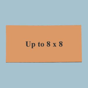 Up to 8x8 Custom Engraved UV Stable Plastic Plaque (Brushed Copper Penny)