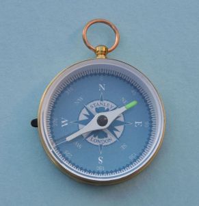 Brass Luminescent Hiking Compass