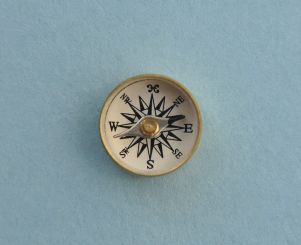 Small Military Special Forces Survival Button Compass