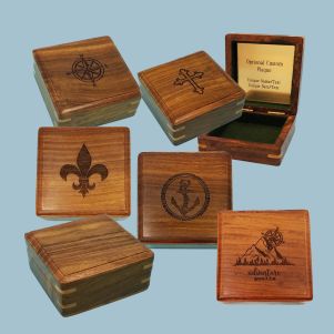 Engravable Hardwood Storage Cases