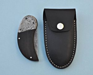 Damascus Clasp Pocket Knife