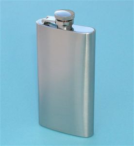 Tall Stainless Steel 5 ounce Hip Flask