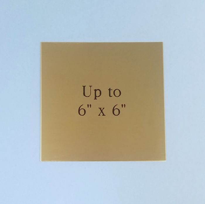 Custom Engraved Brass Plaque