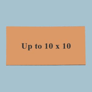 Up to 10x10 Custom Engraved UV Stable Plastic Plaque (Brushed Copper Penny)