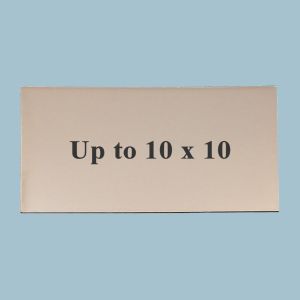 Up to 10x10 Custom Engraved UV Stable Plastic Plaque (Brushed Stainless Steel)