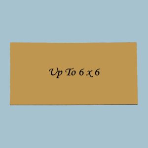 Up to 6x6 Custom Engraved UV Stable Plastic Plaque (Brushed Antique Gold)