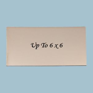 Custom Up to 6x6 Engraved UV Stable Plastic Plaque (Brushed Stainless Steel)