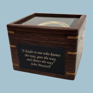 Engravable Small Boxed Compass with Beveled Glass Lid