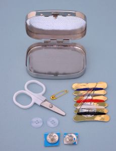 Engravable Silver Plated Sewing Kit