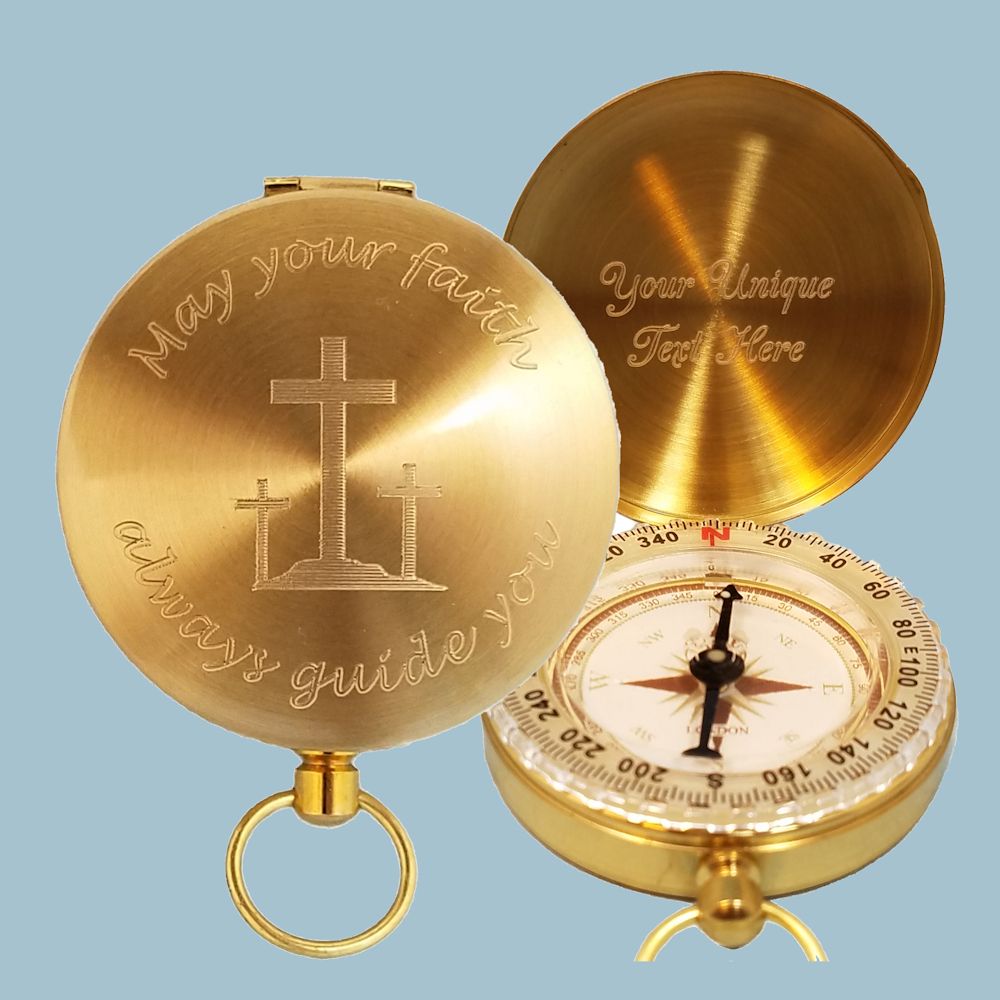 Catholic Baptism Gifts For Boys Baptism Gift Personalized Keepsake Compass  Engraved Cross And Be Strong... Adult Baptism Gifts For Women, image size:1000x1000