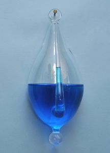 Hand Blown Weather Glass Barometer