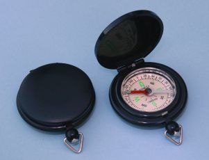 Plastic Pocket Compass in Pocket Watch Style Case