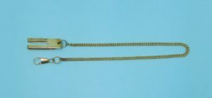 Lightweight Polished Brass Pocket Compass Chain