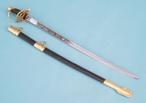 Engravable Confederate Cavalry Officer's Sword with CSA Etched Blade
